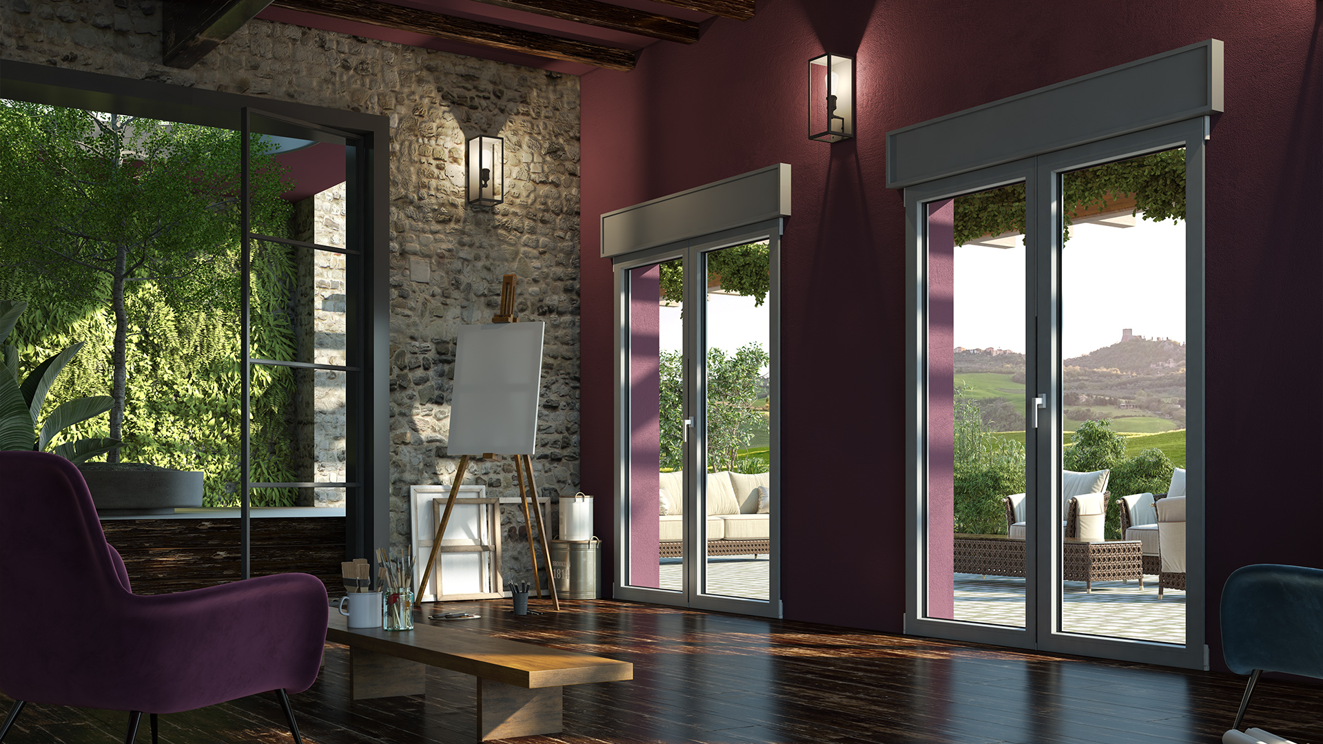 Fossati Serramenti PVC Vision76 Cassonetti